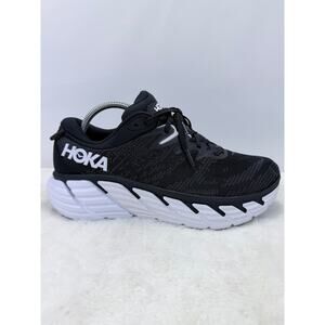 HOKA Gaviota 4 Running Shoes Black White Mens Size 9.5 Wide